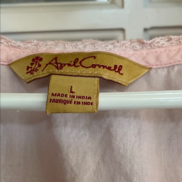 April Cornell Light Pink Sleeveless Camaloon, size L - Picture 3 of 9